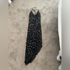 CACHE high low black dress